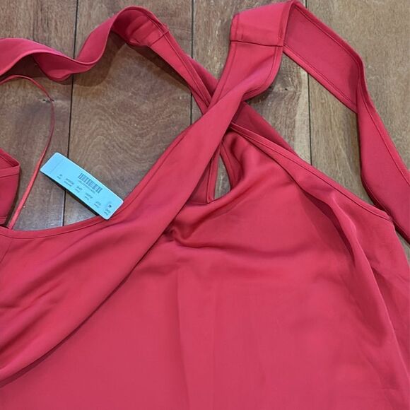 NWT J Crew Twist Front Poplin Halter top in drapey crepe size M - Picture 4 of 10